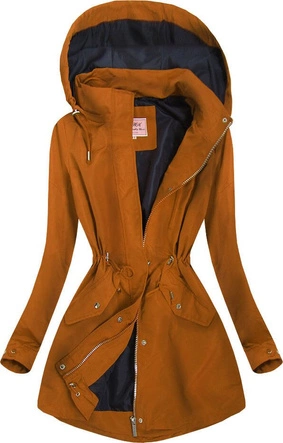 KURTKA TYPU PARKA KARMELOWA (XW02X)