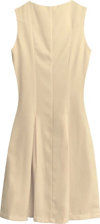 ROZKLOSZOWANA SUKIENKA ECRU (6111)