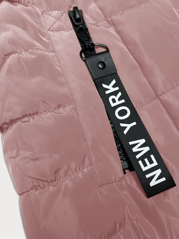 Bezrękawnik damski z kapturem S'West różowy (B8225-81)