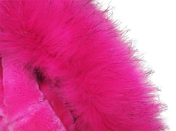 BAWEŁNIANA DŁUGA PARKA GRANATOWO-AMARANTOWA (7610)