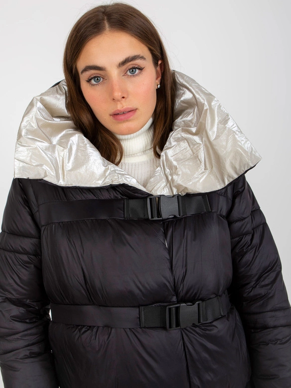 Kurtka zimowa z odpinanymi rękawami Factory Price czarna (TR8139)