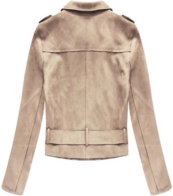 ZAMSZOWA RAMONESKA Z KLAMRĄ BEŻOWA (3Y125)