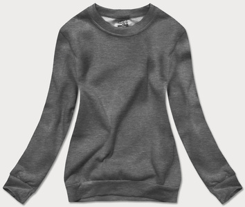 Bluza dresowa damska ze ściągaczami grafitowa (w01-5)