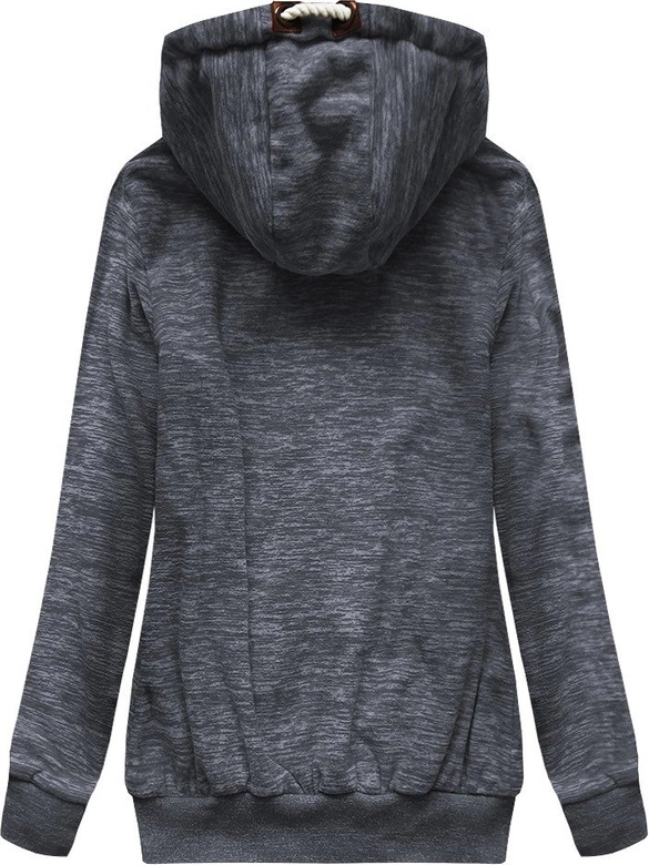 ROZPINANA BLUZA POLAROWA CIEMNOSZARA (X1923X)