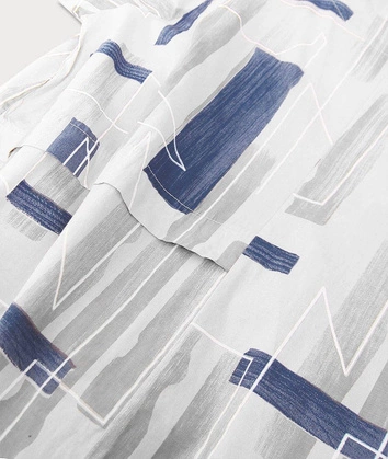 BAWEŁNIANA SUKIENKA OVERSIZE BIAŁA (340ART)