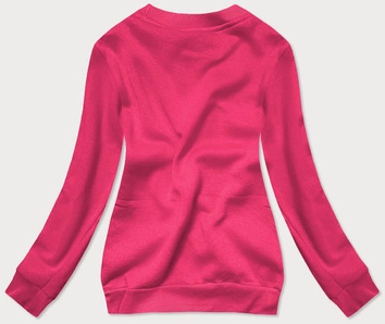 Bluza dresowa damska ze ściągaczami różowa (w01-19)