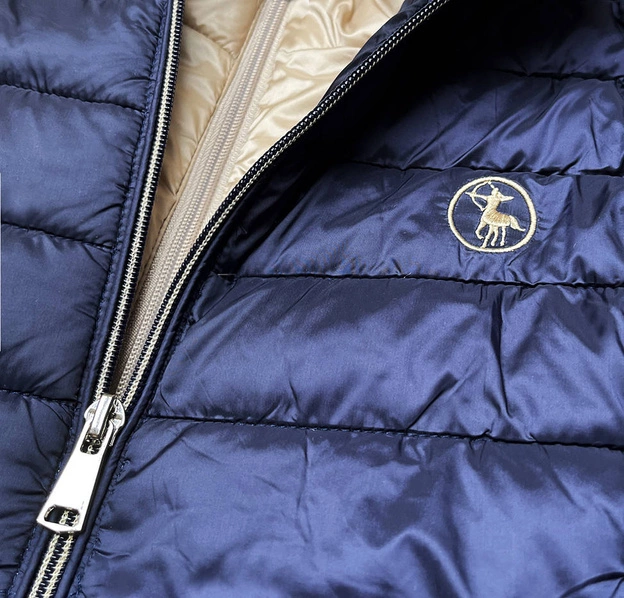 Pikowana kurtka damska granatowa (2010056)