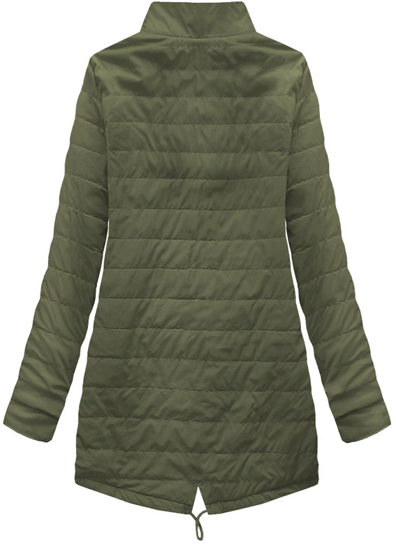 DWUSTRONNA PARKA Z KAPTUREM KHAKI (W0233BIG)