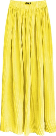 PLISOWANA SPÓDNICA MAXI ŻÓŁTA (9237/1)