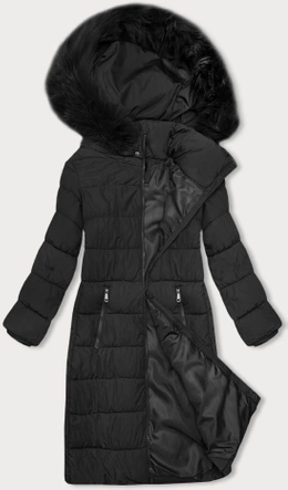 Zimowa kurtka damska z kapturem J Style czarna (16M9126-392)