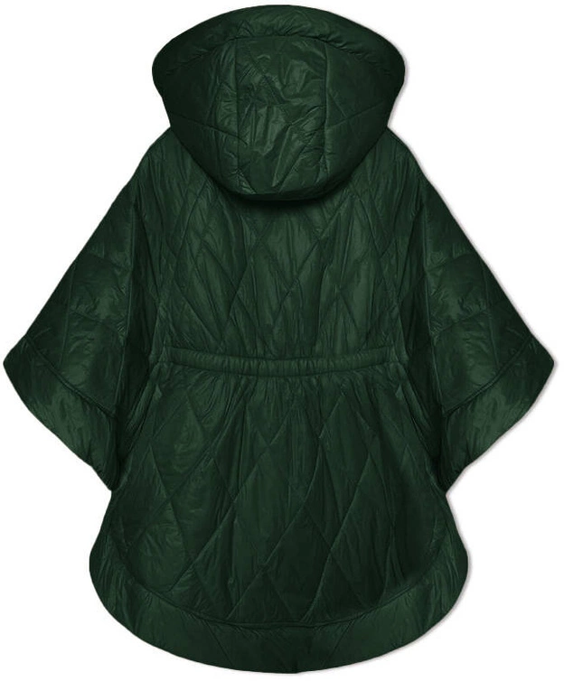 Kurtka typu ponczo ciemnozielona (P3-6911-33)