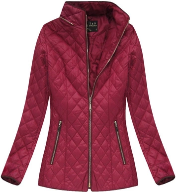 KURTKA CHANELKA BORDOWA (7056BIG)