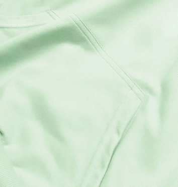 CIENKA DAMSKA BLUZA Z KAPTUREM MIĘTOWA (WB11001-39)