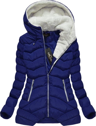 PIKOWANA KURTKA Z KAPTUREM CHABROWA (7674)