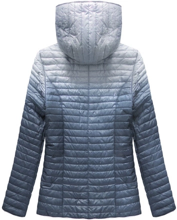 PIKOWANA KURTKA OMBRE GRANATOWA (B1073-30)