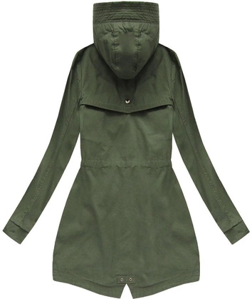 BAWEŁNIANA PARKA Z KAPTUREM KHAKI 1 (XW150X)