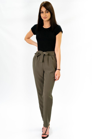 SPODNIE CHINOS Z PASKIEM KHAKI (295ART)