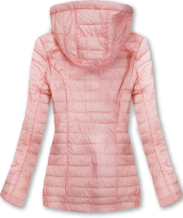 PIKOWANA KURTKA Z KAPTUREM ŁOSOSIOWA (W629)