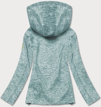 Damska kurtka sportowa typu softshell szaro-limonkowa (DW-21605)