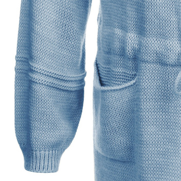 SWETER Z BUFIASTYMI RĘKAWAMI NIEBIESKI (116ART)