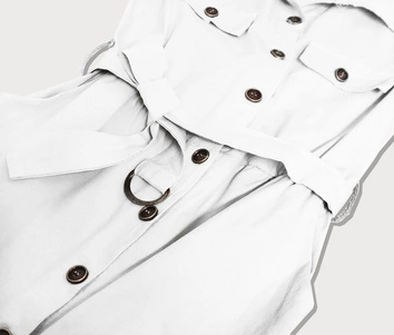 SUKIENKA KOSZULOWA SZMIZJERKA BIAŁA (397ART)