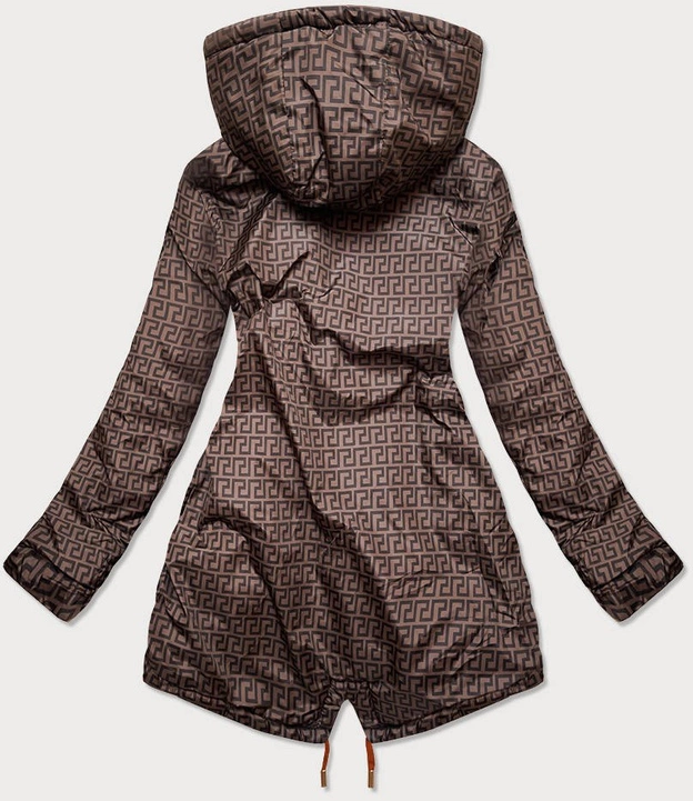 Dwustronna kurtka damska pomarańczowa (w556-1)