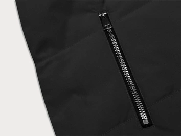 Dwustronny bezrękawnik damski czarny (R8006)