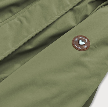 Kurtka damska z kapturem khaki (can-563)