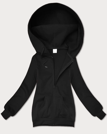 Rozpinana bluza damska z kapturem S'West czarna (B-12#)