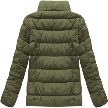 PIKOWANA KURTKA Z KAPTUREM KHAKI (B3570)