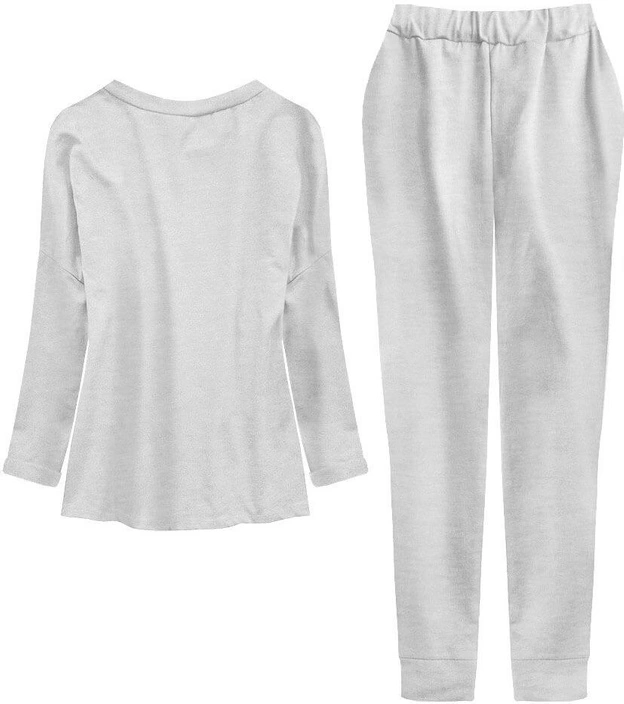 DRES DAMSKI Z NADRUKIEM SZARY (564ART)