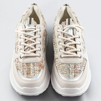 Buty sportowe damskie beżowe (7003)