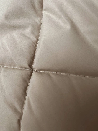 Długa kamizelka damska oversize jasny beż (5M3165-62)