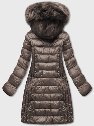 Lekka kurtka przejściowa damska brązowa (B8058-101)