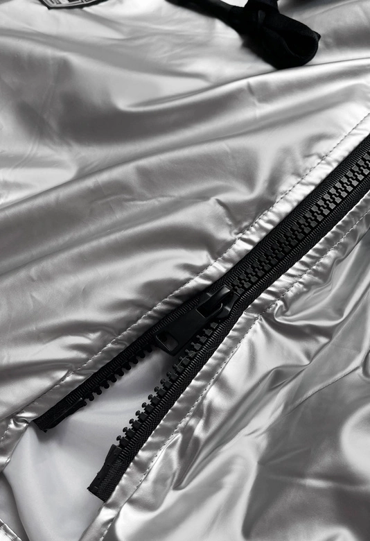 Przejściowa kurtka damska srebrna (741art)