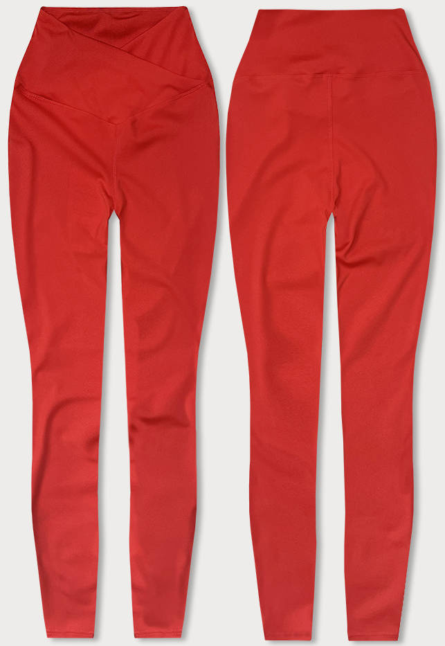 Damskie legginsy lycra czerwone (XL001-5)
