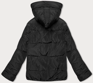 Krótka dwustronna kurtka damska S'west czarny-beż (B8182-1012)