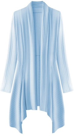 LEJĄCA NARZUTKA W PRĄŻKI BŁĘKITNA (260ART)