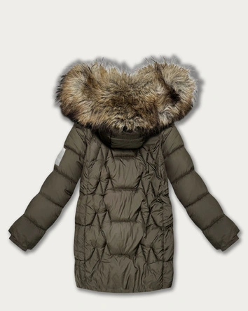 Kurtka zimowa damska z kapturem Goodlookin khaki (KK60564)