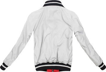 DWUSTRONNA BOMBERKA Z NASZYWKAMI CZERWONO-BIAŁA (W517)