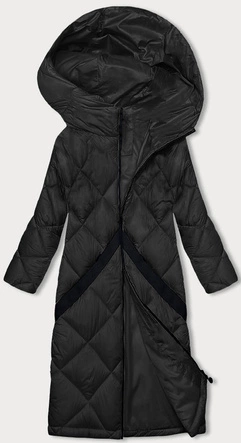 Pikowana kurtka damska zimowa czarna (H-896-01)