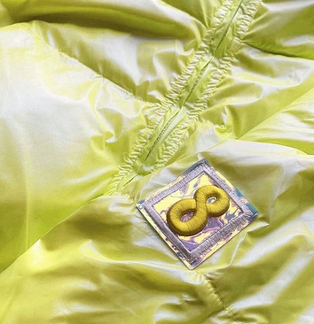 KRÓTKA KURTKA DAMSKA OVERSIZE NEONOWO ŻÓŁTA (651ART)