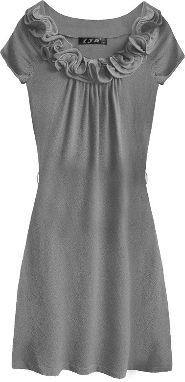 SWETERKOWA SUKIENKA MINI SZARA (1520/1)