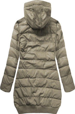 KURTKA Z EKOSKÓRY CIEMNOBEŻOWA (66001)