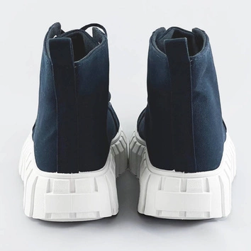 Sznurowane trzewiki granatowe (xa060)