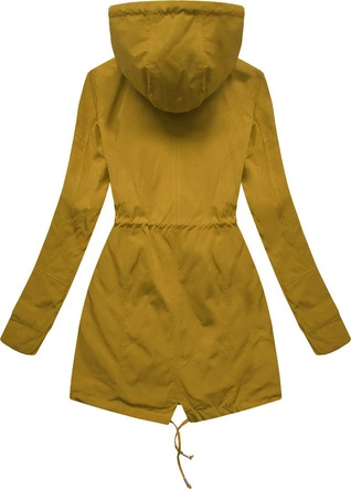 DWUSTRONNA PARKA Z KAPTUREM ŻÓŁTO-GRANATOWA (W303)