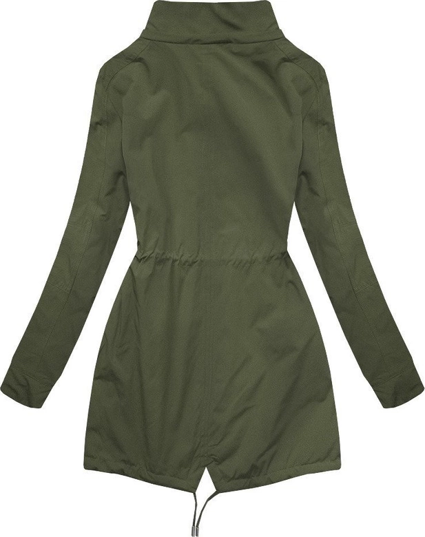 DWUSTRONNA PARKA Z KAPTUREM ARMY-MORO (W306BIG)