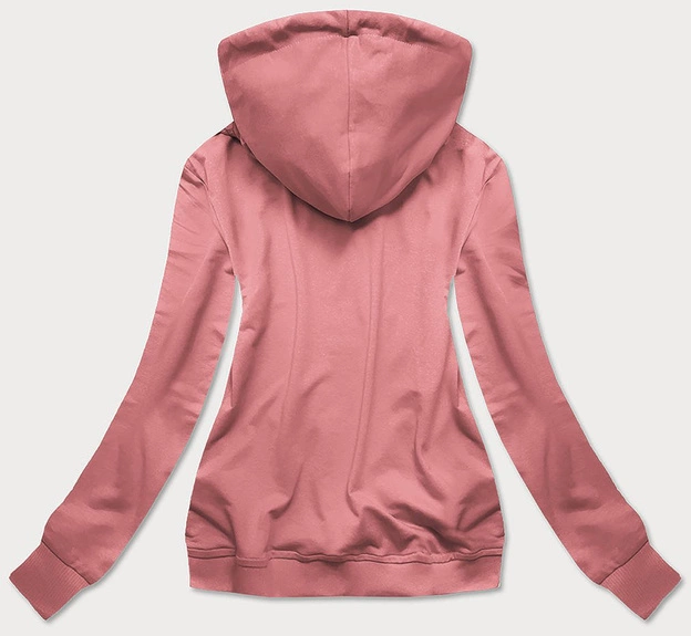 BLUZA DAMSKA Z KAPTUREM FLAMING BRUDNY RÓŻ (N4594)