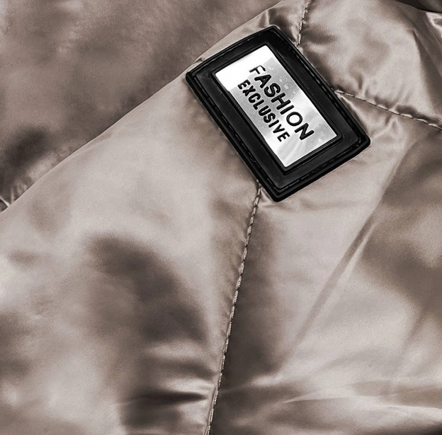 Przejściowa kurtka damska z kapturem beżowa (b8091-12)