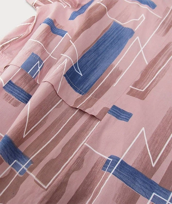 BAWEŁNIANA SUKIENKA OVERSIZE ANTYCZNY RÓŻ (340ART)